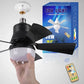 ⏳Limited-time Special Price:£ 15.99❄️❄️40W LED Ceiling Fan Light 20.5in with Remote Control - E27 & B22 Adapter | Quiet Fan Light for Bedroom, Kitchen, Garage😴