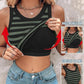 ⏰LAST DAY SPECIAL PRICE: ￡8.99!!🔥Ribbed Stretchy Tank Top with Shelf Bra