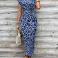 🥳2026 HOT SALE 50% OFF! 🥳💞50K+ SOLD!🌸Women's Knot Bodycon Dress – Leopard print, tummy-flattering knot. Comfy & chic for parties or date nights. Feel gorgeous. ✨🌹