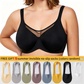 ⏳LAST WEEK SALE -ONLY £6.99!🖤💐Women's Elegant Sheer Full Coverage Plus Size Bra