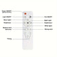 ⏳Limited-time Special Price:£ 15.99❄️❄️40W LED Ceiling Fan Light 20.5in with Remote Control - E27 & B22 Adapter | Quiet Fan Light for Bedroom, Kitchen, Garage😴