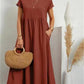 🔥Last Day Sale 49%🔥Summer Fashion Solid Color Cotton Linen Pocket Dress
