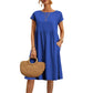 🔥Last Day Sale 49%🔥Summer Fashion Solid Color Cotton Linen Pocket Dress