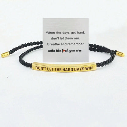 🔥Buy 1 Get 1 Free - Just ￡7.99✨Don't Let The Hard Days Win Bracelet