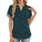 💥2026 Hot Sale 49% OFF👚Women's Dressy Casual Shirts Short Sleeve V Neck Work Blouse