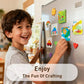 🎞✂10 Pack  2" x 2" Clear Acrylic DIY Fridge Magnet Set with Adhesive Backing – Square Magnetic Photo Frames with Stunning 3D Effect 💕