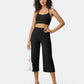 ⏳LAST DAY SALE ONLY￡11.99!!🌸Women's High-Waisted Wide Leg Cropped Capri Pants Pocket Yoga Leggings
