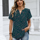 💥2026 Hot Sale 49% OFF👚Women's Dressy Casual Shirts Short Sleeve V Neck Work Blouse