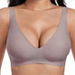 💗Summer Hot Sale - Only ￡9.99!!⚡50K+ SOLD💕 Jelly Wireless Womens Comfortable Wireless Bras Push Up Bralettes Seamless Tshirts Bras Deep V Everyday Bras