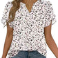 💥2026 Hot Sale 49% OFF👚Women's Dressy Casual Shirts Short Sleeve V Neck Work Blouse