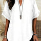 💥Last Day Special Sale 50% OFF💝✨Fashion Loose Solid Color Short Sleeve Blouse