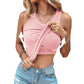 ⏰LAST DAY SPECIAL PRICE: ￡8.99!!🔥Ribbed Stretchy Tank Top with Shelf Bra