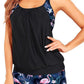 🏖️🩱2026 Hot Sale 49% OFF🌼Sexy Leopard Cross Back Two-Piece Tankini Swimsuit