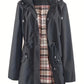 💐60% OFF🌧️🧥Women's Checkered Lining Waterproof Windbreaker