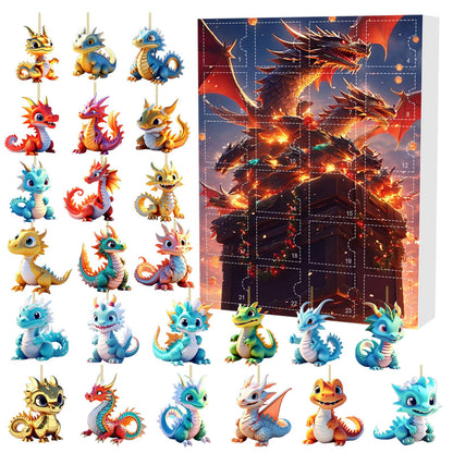 🎅Xmas Sale 49% OFF💥2024 Christmas Countdown Calendar 2D Dragon Baby Dolls