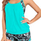 🏖️🩱2026 Hot Sale 49% OFF🌼Sexy Leopard Cross Back Two-Piece Tankini Swimsuit