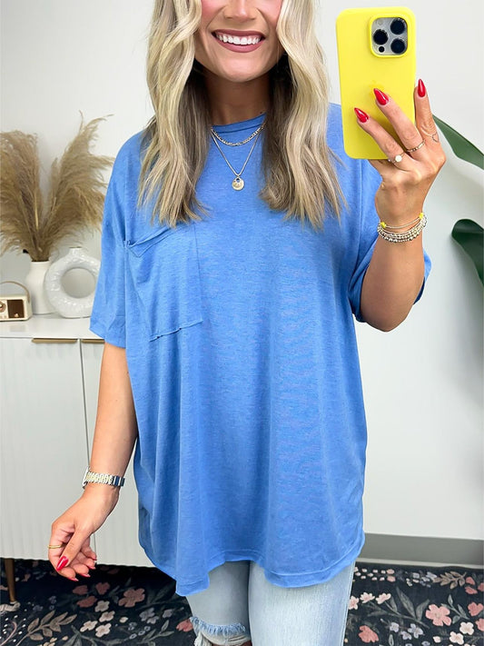 🌸Summer Specials🌸Women's Raw Edge Boxy Tee