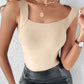 🔥Last Day Special Price ￡8.99!!💐Women's U Neck Camisole High Strechy Seamless Built-in Bra Padded Tank Tops