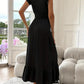 🎉Last Day Promotion 50% OFF💃🌼Women's Plain V-Neck Ruffled Waist-Defining Shirred V Neck Maxi Dress