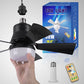 ⏳Limited-time Special Price:£ 15.99❄️❄️40W LED Ceiling Fan Light 20.5in with Remote Control - E27 & B22 Adapter | Quiet Fan Light for Bedroom, Kitchen, Garage😴