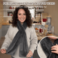 ⚡55% OFF Today! £7.99 Cosy Faux Fur Pull-Through Scarf with Secret Zipper Pocket – Holds Your Phone, Cards & Keys Hands-Free
