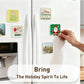 🎞✂10 Pack  2" x 2" Clear Acrylic DIY Fridge Magnet Set with Adhesive Backing – Square Magnetic Photo Frames with Stunning 3D Effect 💕