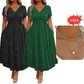 💗Women's Elegant V-Neck Twist Front Dress💗✨Let Your Charm Shine Bright