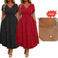 💗Women's Elegant V-Neck Twist Front Dress💗✨Let Your Charm Shine Bright