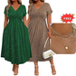 💗Women's Elegant V-Neck Twist Front Dress💗✨Let Your Charm Shine Bright