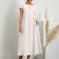 🔥Last Day Sale 49%🔥Summer Fashion Solid Color Cotton Linen Pocket Dress