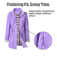 🔥LAST DAY SALE 50% OFF🧥💦Women's Solid Color Drawstring Zip Up Hooded Trench Coat Raincoat🍃