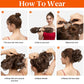 👱♀️ LIMITED-TIME 50% OFF! ✨ Clip-In Messy Side Comb Hair Bun – Instant Voluminous Updo, Heat Resistant 🎀
