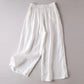 Vintage Ethnic Embroidered Waist Wide Leg Pants