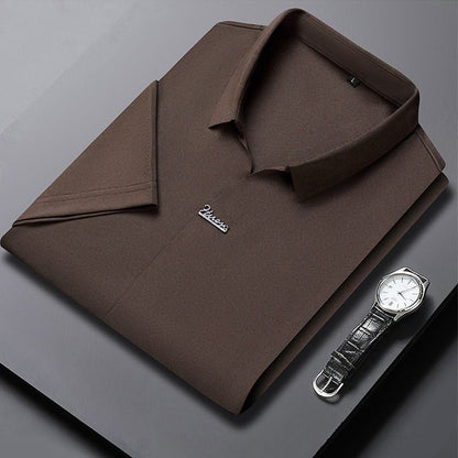 🎁Hot Sale 49% OFF⏳High Quality Men’s Casual Lapel Breathable Wrinkle-free T-shirt