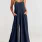 Plus Size Wide Leg Overalls Jumpsuit