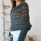 🔥Last day 49% off🧶Women's Wrap Knit Shawl with Sleeves