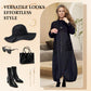 49% OFF🔥🔥Mockneck Long Sleeve Dress with Drawstring