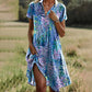 💃2026 Summer New Arrival 50% OFF🌸Women's Stylish Printed Casual V-Neck Dress