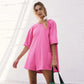 🏆LIMITED-TIME 50% OFF!💐Women's Oversized Athletic Jumpsuit Casual Romper Overall Workout Tee Hot Short Romper