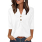 🌸2026 Summer Hot Sale 60% OFF👕Women’s Casual Printed V-Neck Top 3/4 Sleeve Shirts