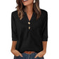🌸2026 Summer Hot Sale 60% OFF👕Women’s Casual Printed V-Neck Top 3/4 Sleeve Shirts