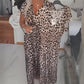 👗New arrival 40% OFF!🥰Women's V-Neck Leopard Print Dress