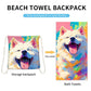 🥳LIMITED TIME 50% OFF!🏖️2-in-1 Convertible Beach Towel & Drawstring Backpack