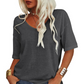🌸LAST DAY SPECIAL PRICE: ￡9.99!!🌸Women's Casual V-Neck Short Sleeve T-Shirt