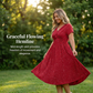 💗Women's Elegant V-Neck Twist Front Dress💗✨Let Your Charm Shine Bright