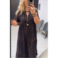 👗New arrival 40% OFF!🥰Women's V-Neck Leopard Print Maxi Dress
