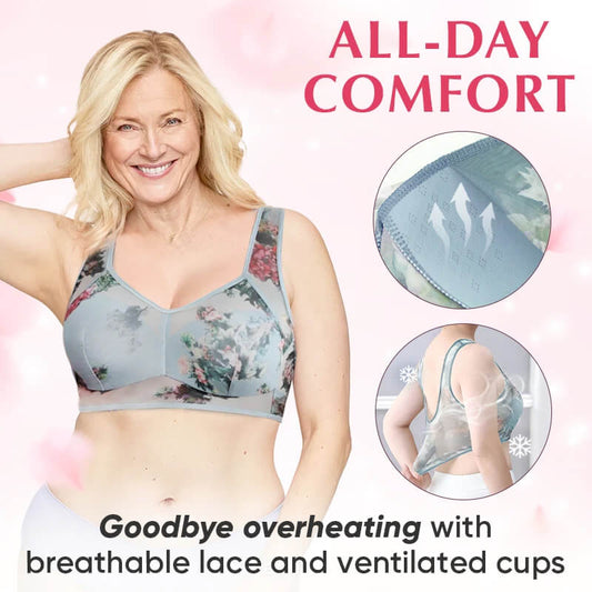 🏆 Last Day Buy 1 Get 1 Free ! 💕Lace Buttonless Comfortable Bra