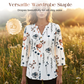 🌸2026 Summer Hot Sale 60% OFF👕Women’s Casual Printed V-Neck Top 3/4 Sleeve Shirts