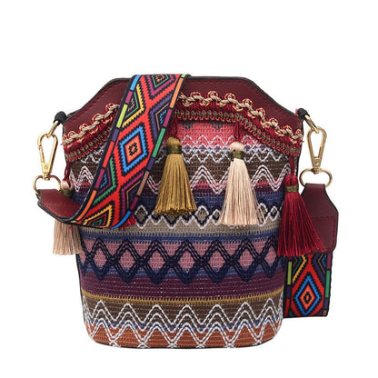 💖👝Summer Hot Sale 50%OFF! 💖 🌿Bohemian Embroidered Tassel Crossbody Bag