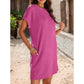 Summer Cool Deal: 49% OFF!!🎀Women's Relaxed Roll Sleeve Pocket Dress
